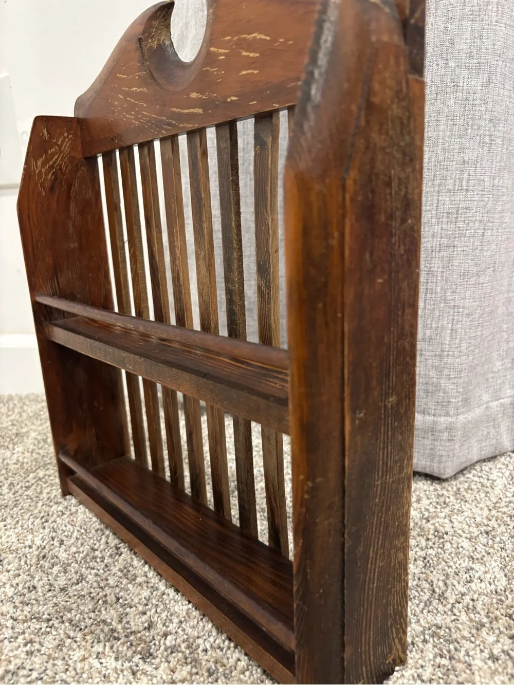Vintage Wood Spice Rack Cottage Grandma Core Country Cottage Primitive